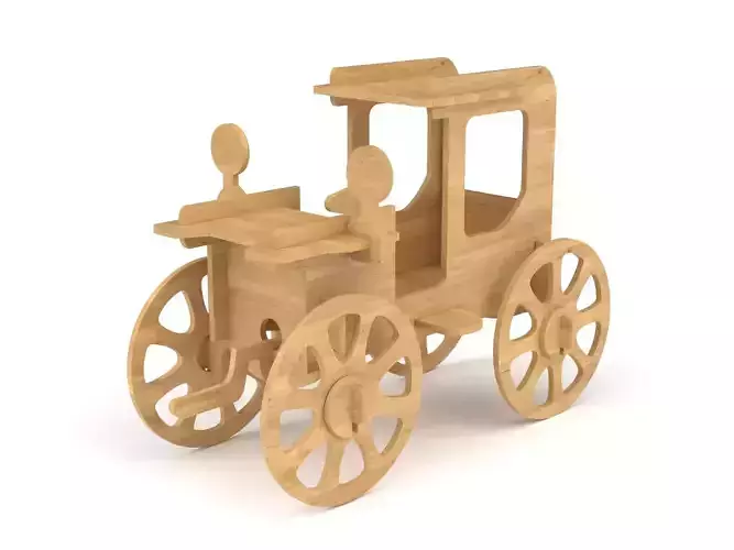 Wooden toy car 54