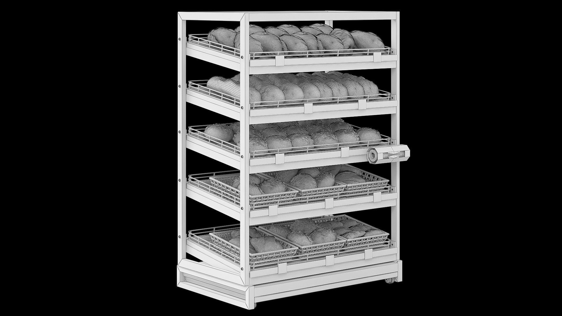 Bread Rack 3D model_5