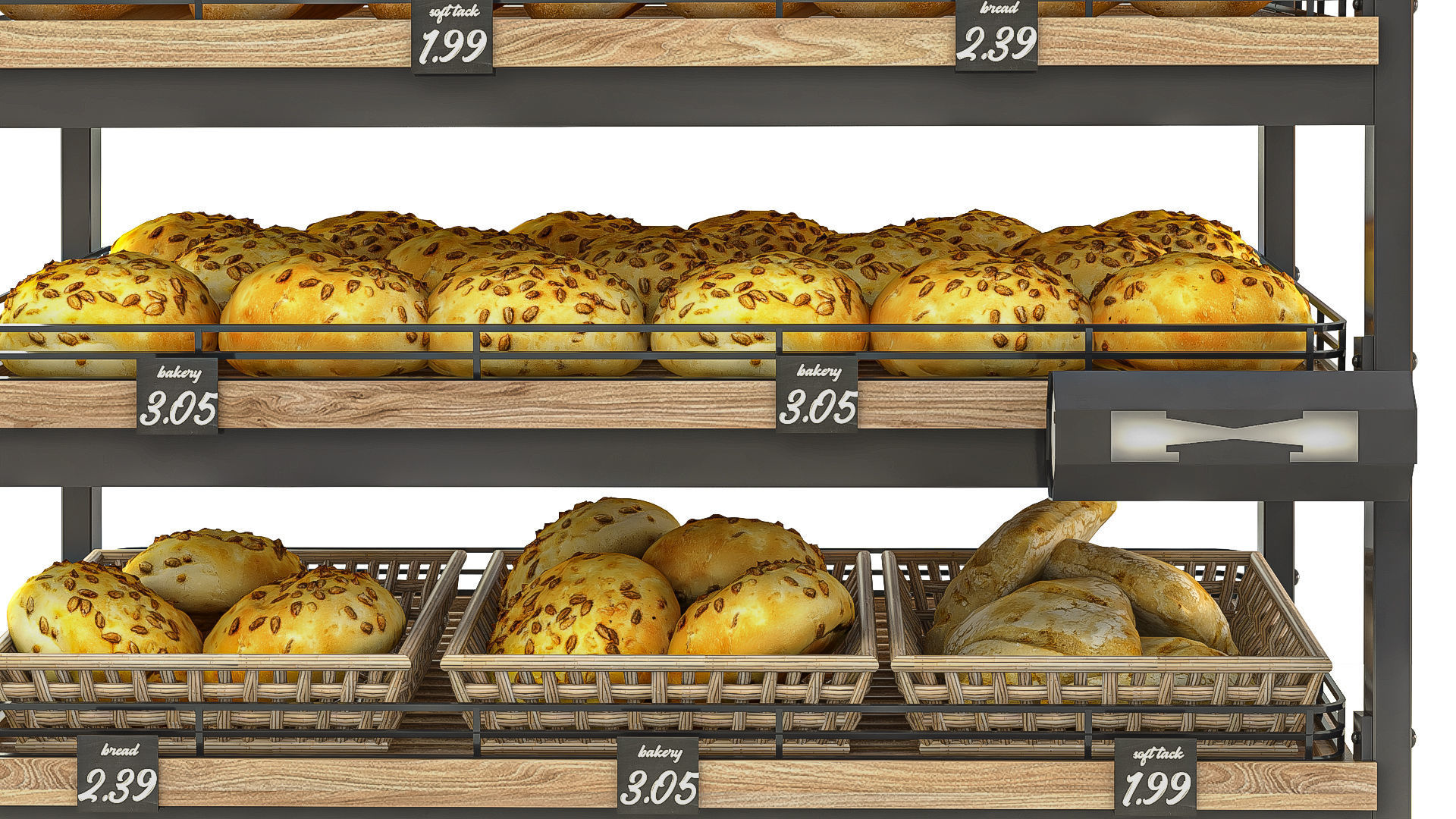Bread Rack 3D model_3