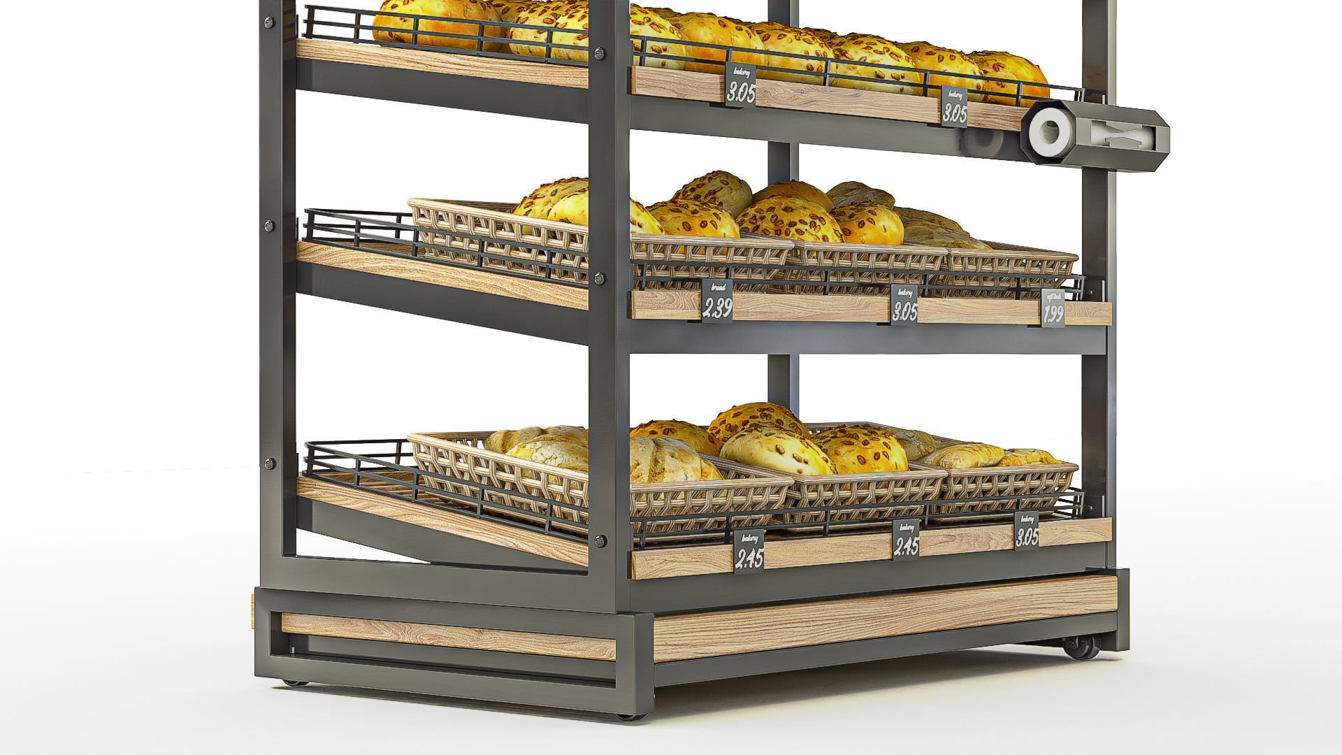 Bread Rack 3D model_4