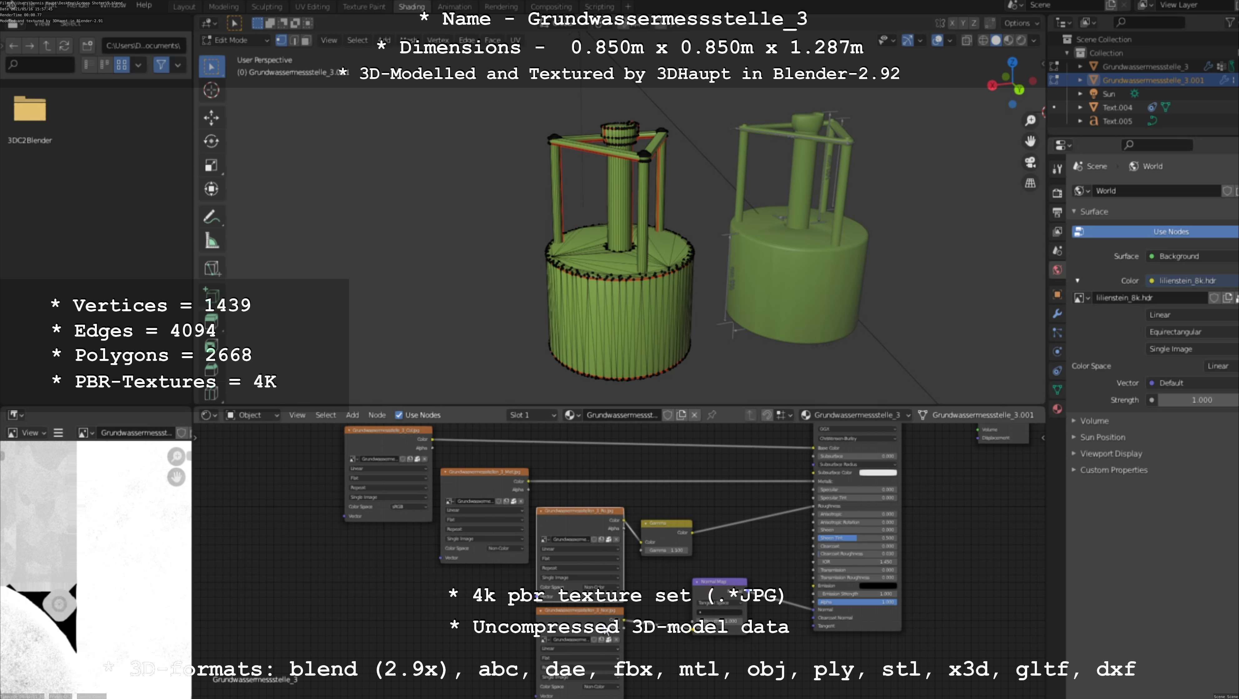 Groundwater monitoring wells version 2 3D Model Collection_40