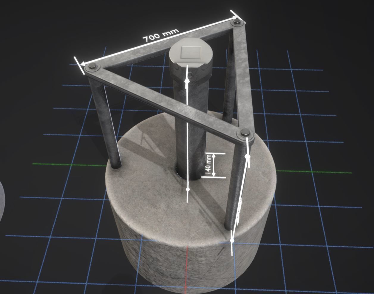 Groundwater monitoring wells version 2 3D Model Collection_15