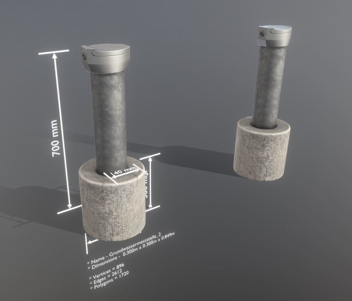 Groundwater monitoring wells version 2 3D Model Collection_14