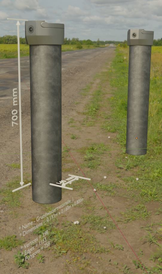 Groundwater monitoring wells version 2 3D Model Collection_6