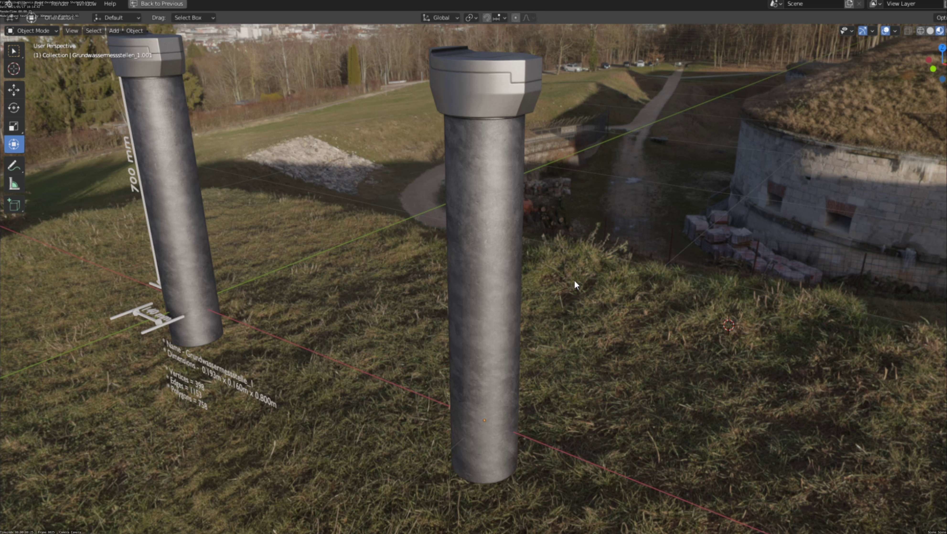 Groundwater monitoring wells version 2 3D Model Collection_106