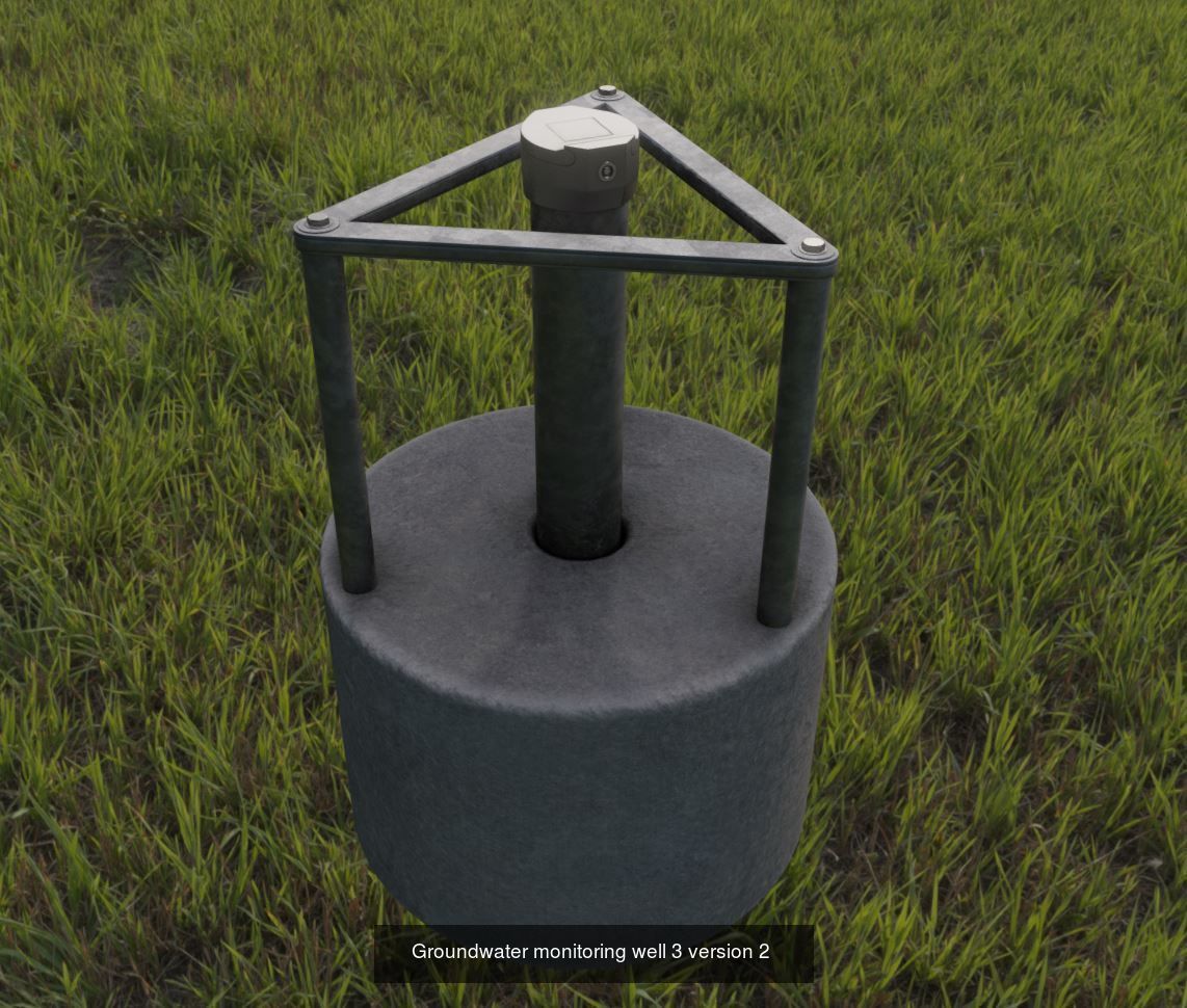Groundwater monitoring wells version 2 3D Model Collection_5