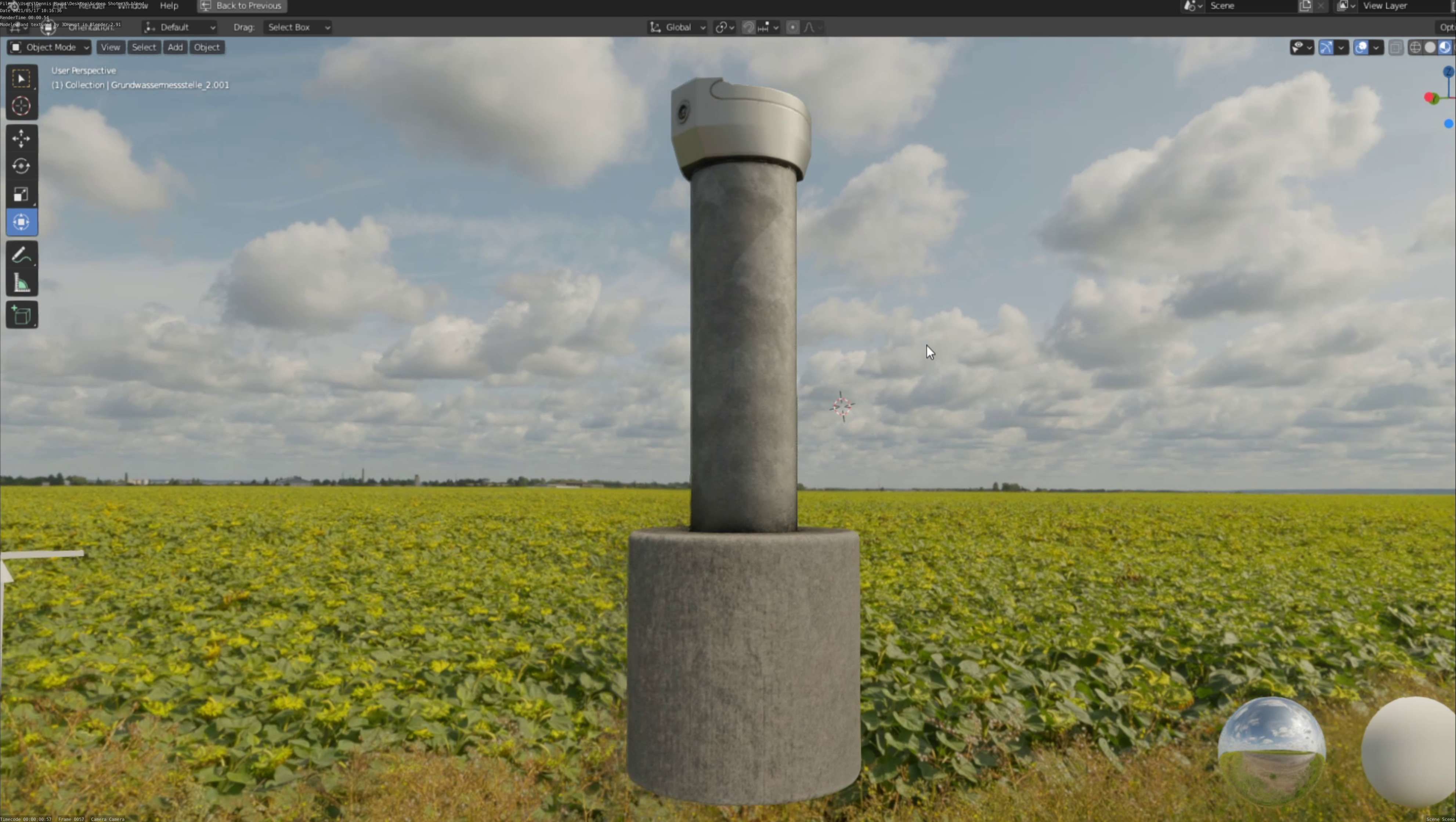 Groundwater monitoring wells version 2 3D Model Collection_84