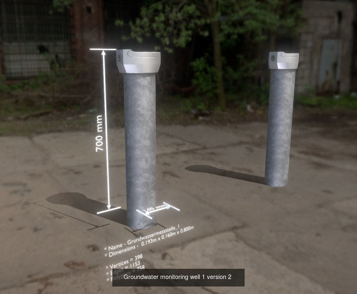 Groundwater monitoring wells version 2 3D Model Collection_9