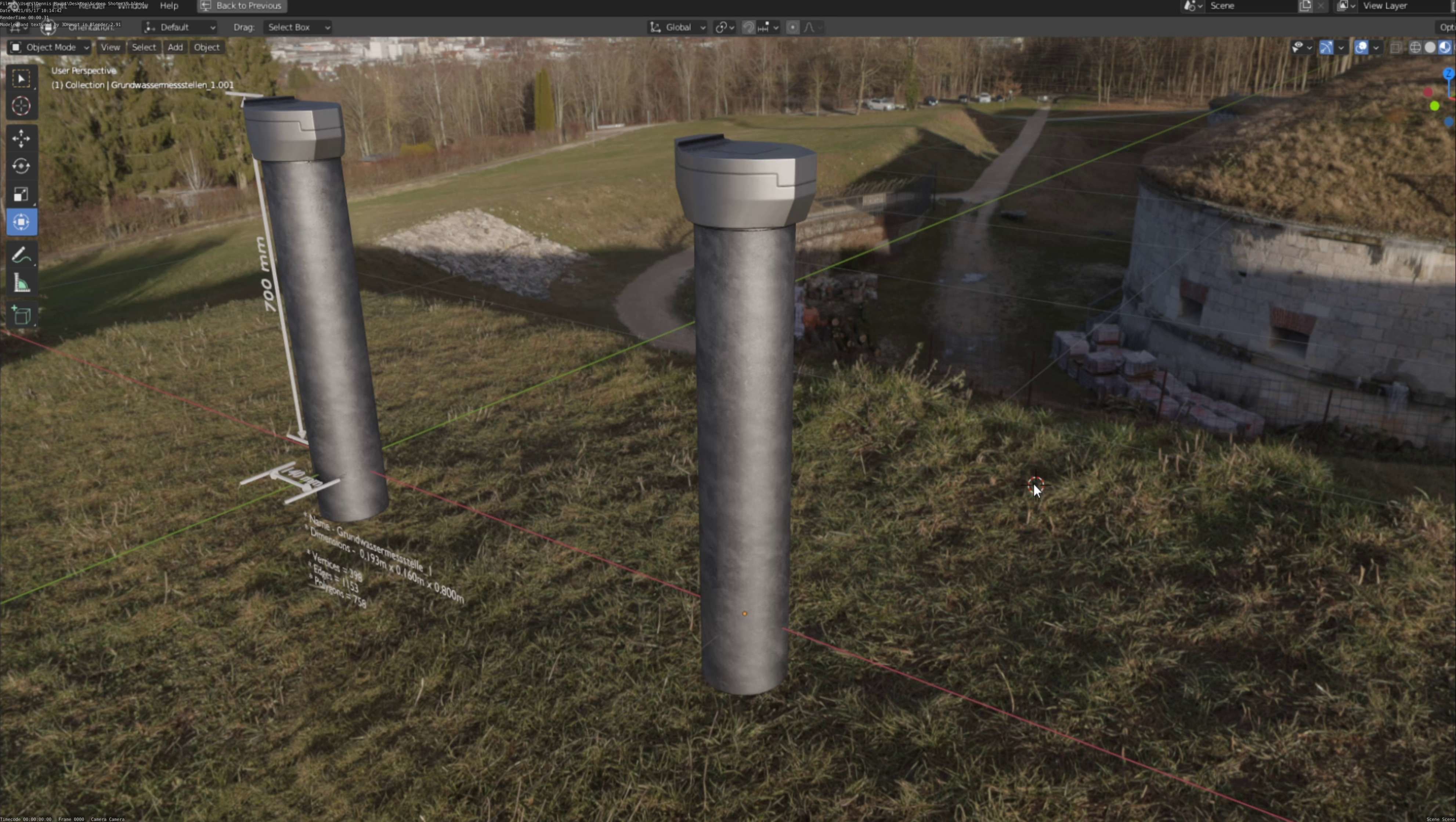 Groundwater monitoring wells version 2 3D Model Collection_87