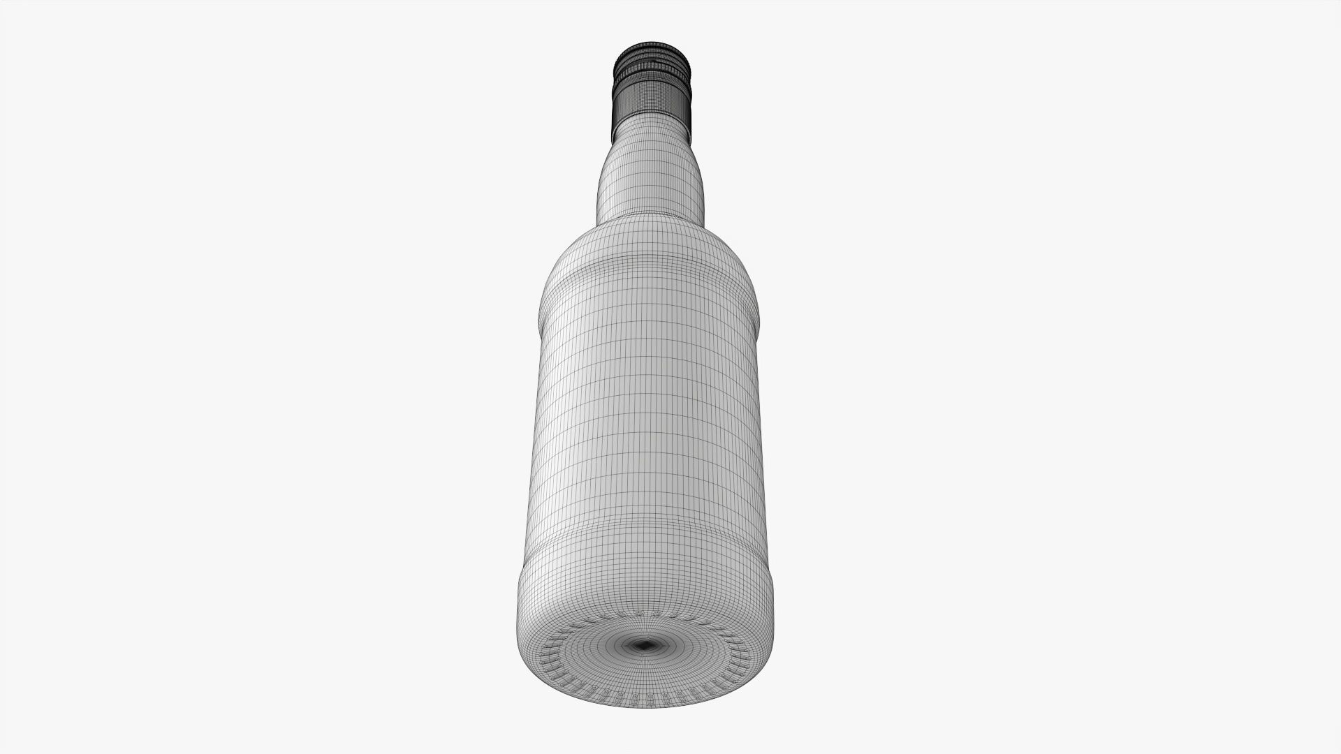 Whiskey bottle 19 3D model_9