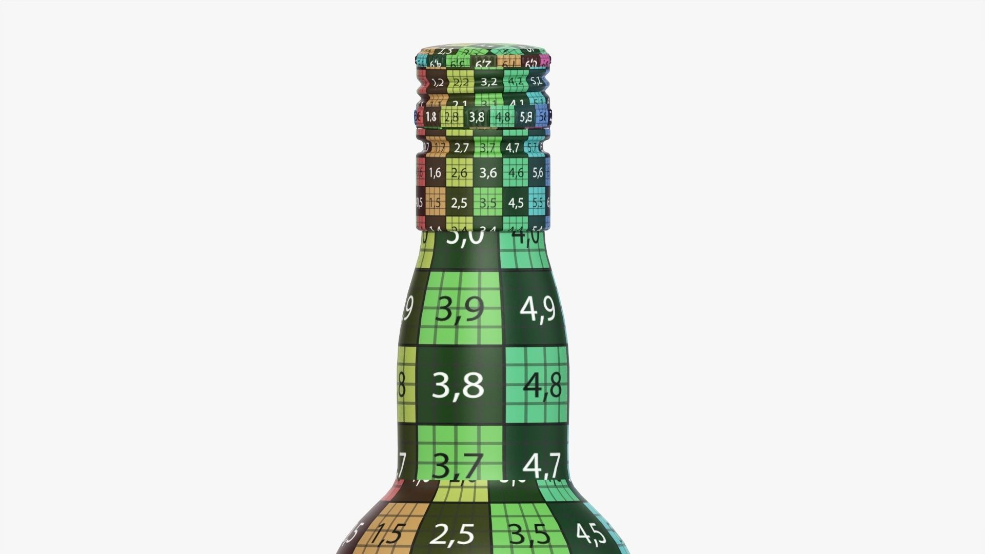 Whiskey bottle 19 3D model_17