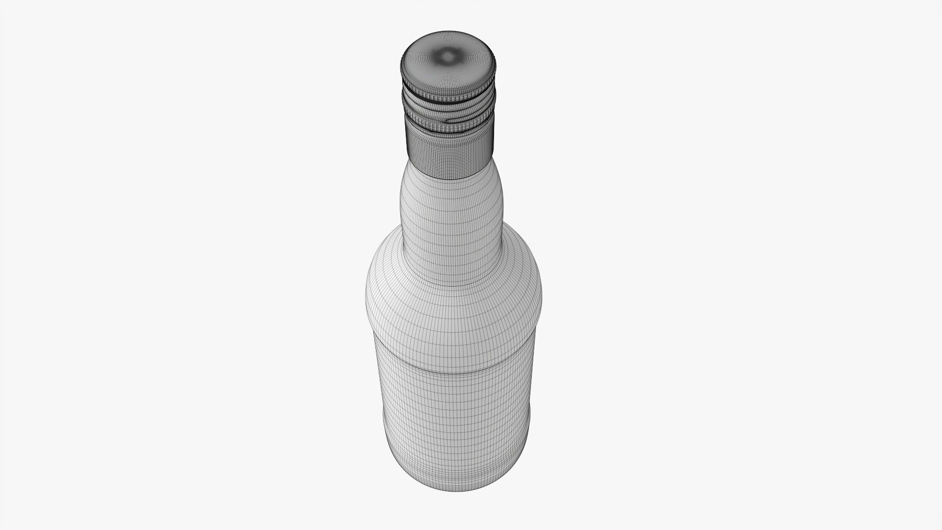 Whiskey bottle 19 3D model_8