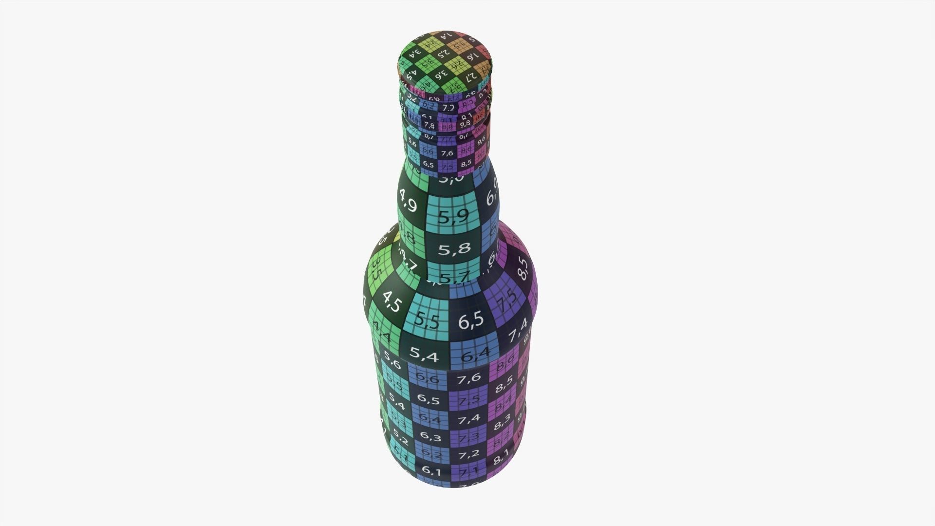 Whiskey bottle 19 3D model_14