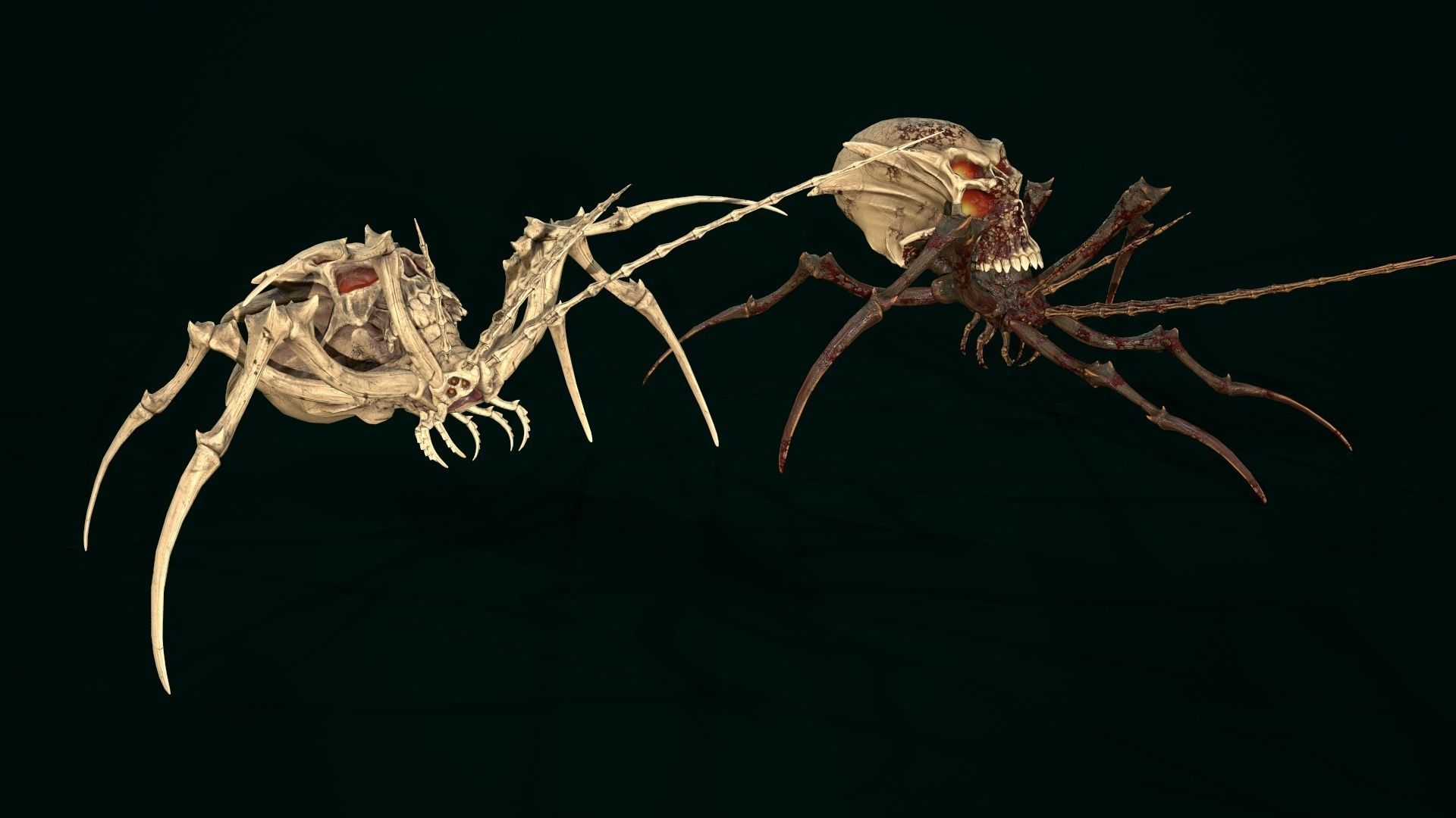 Undeath Spider 4 Low-poly 3D model_8
