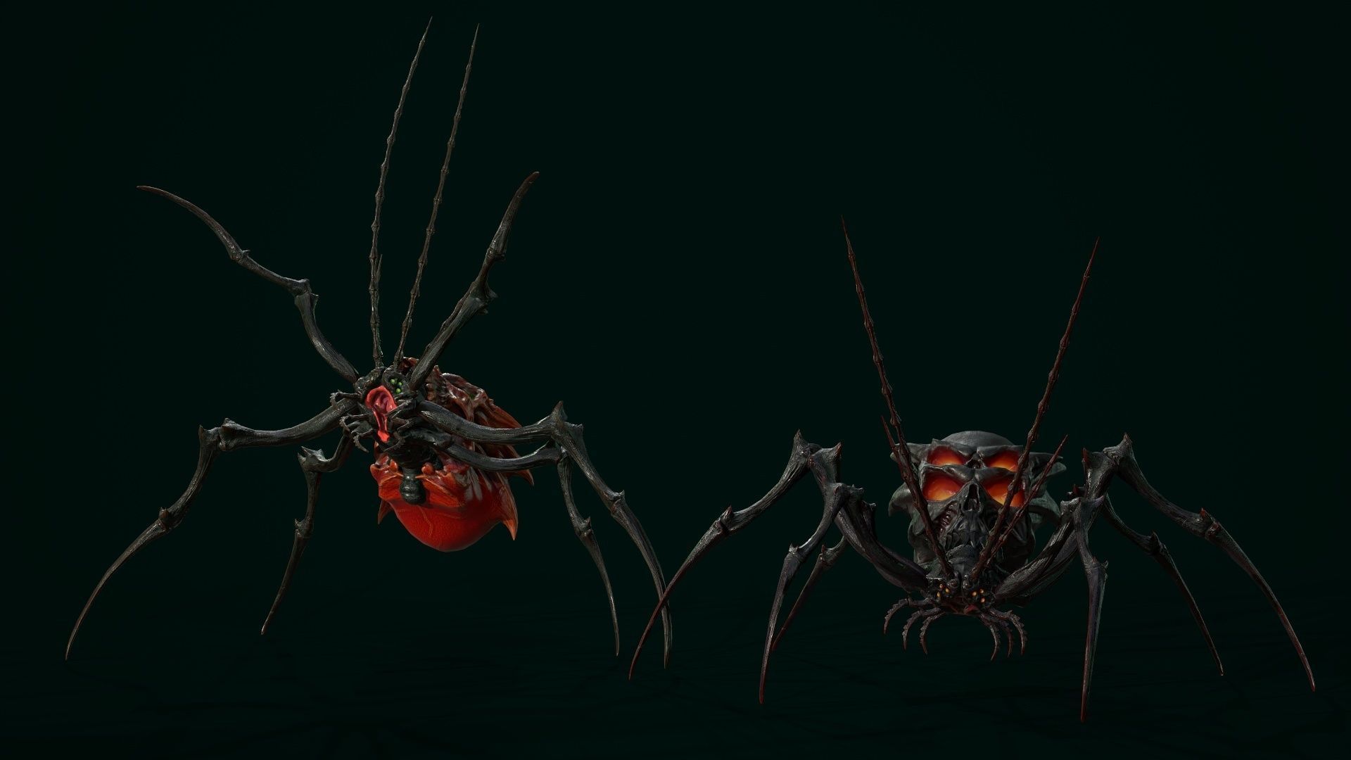 Undeath Spider 4 Low-poly 3D model_12