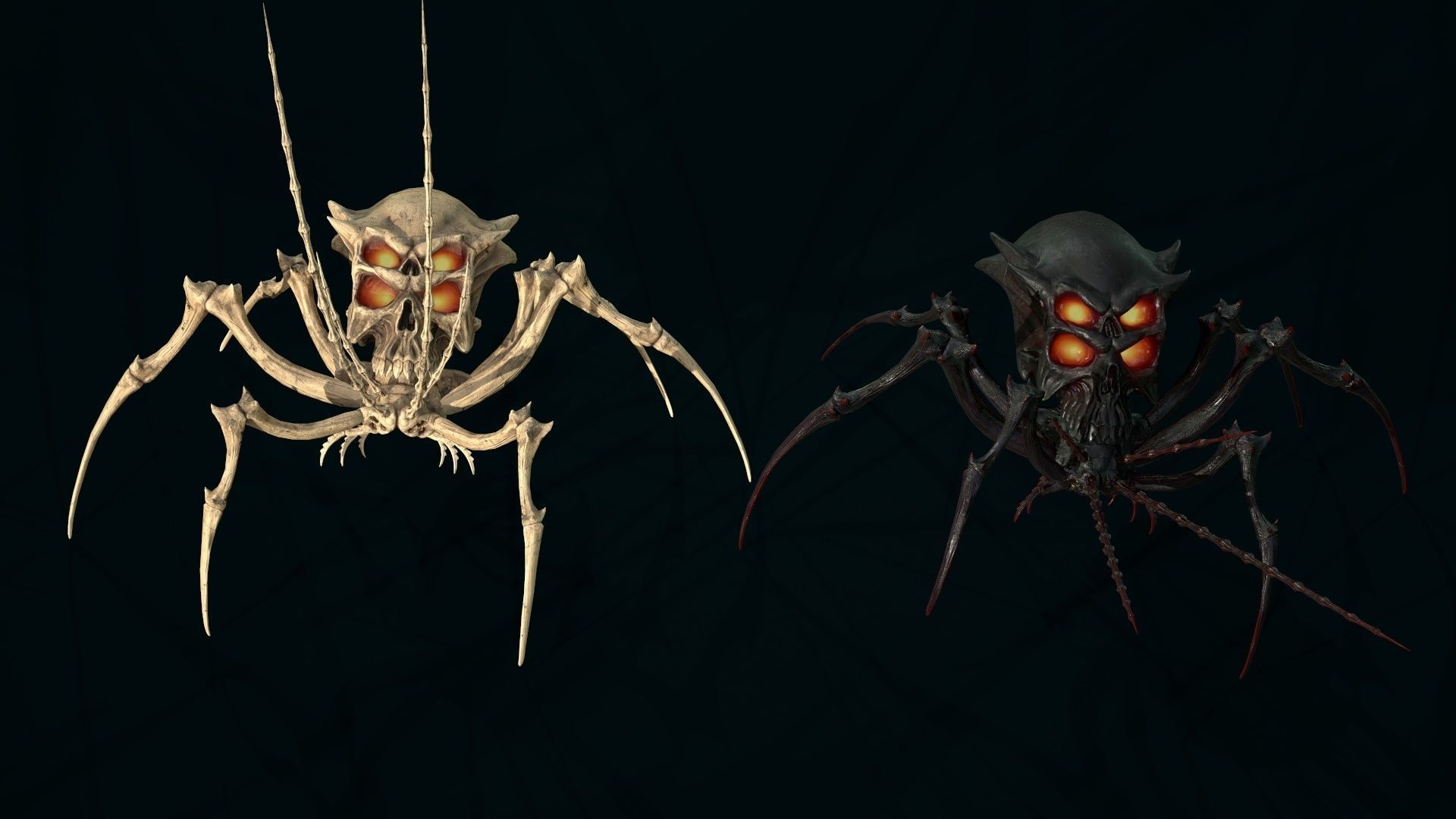 Undeath Spider 4 Low-poly 3D model_10