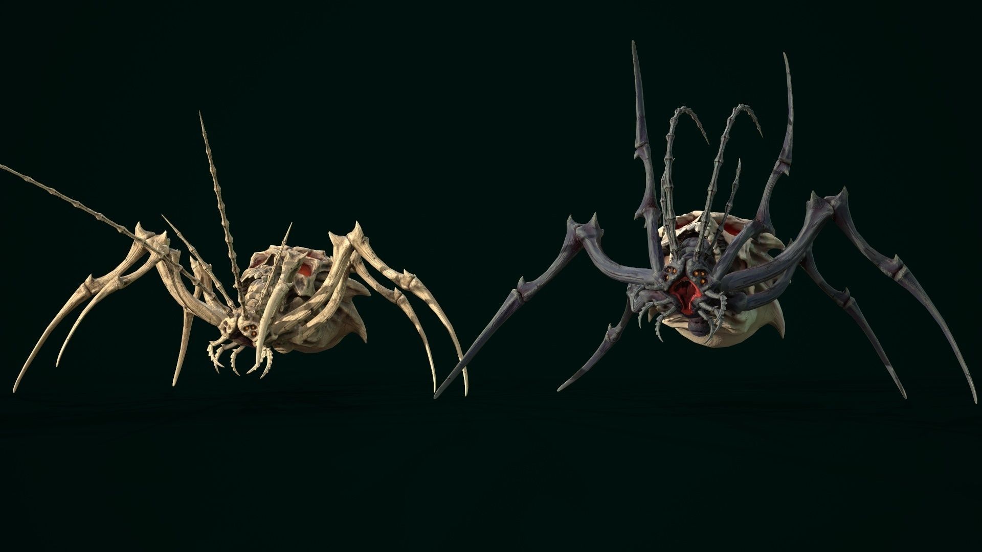 Undeath Spider 4 Low-poly 3D model_9