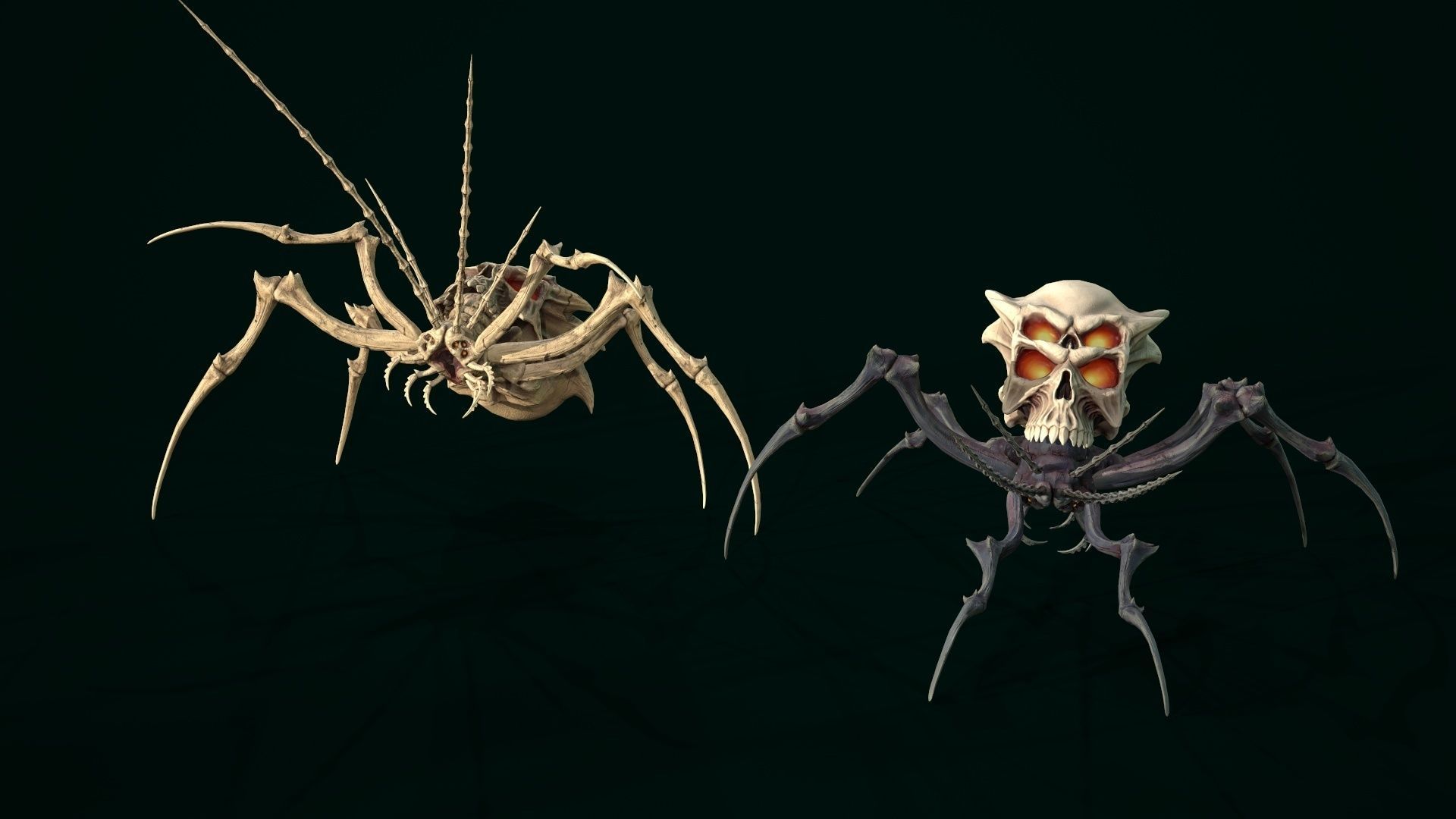 Undeath Spider 4 Low-poly 3D model_11