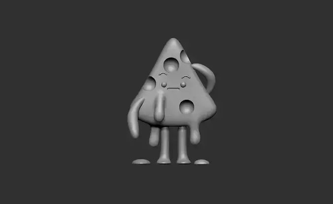  cute Melted cheess 3d model 3d printable