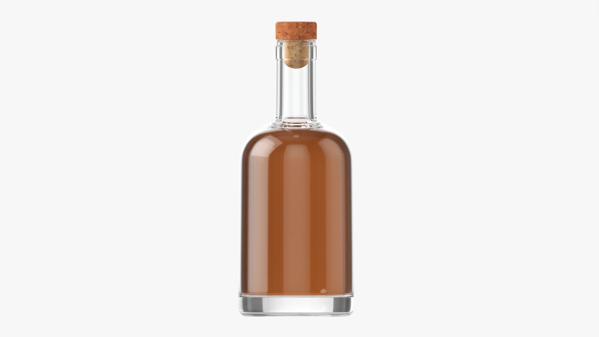 Whiskey bottle 21 3D model_4