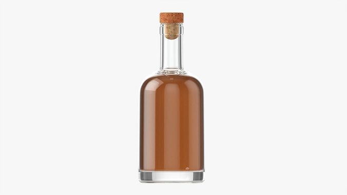 Whiskey bottle 21 3D model