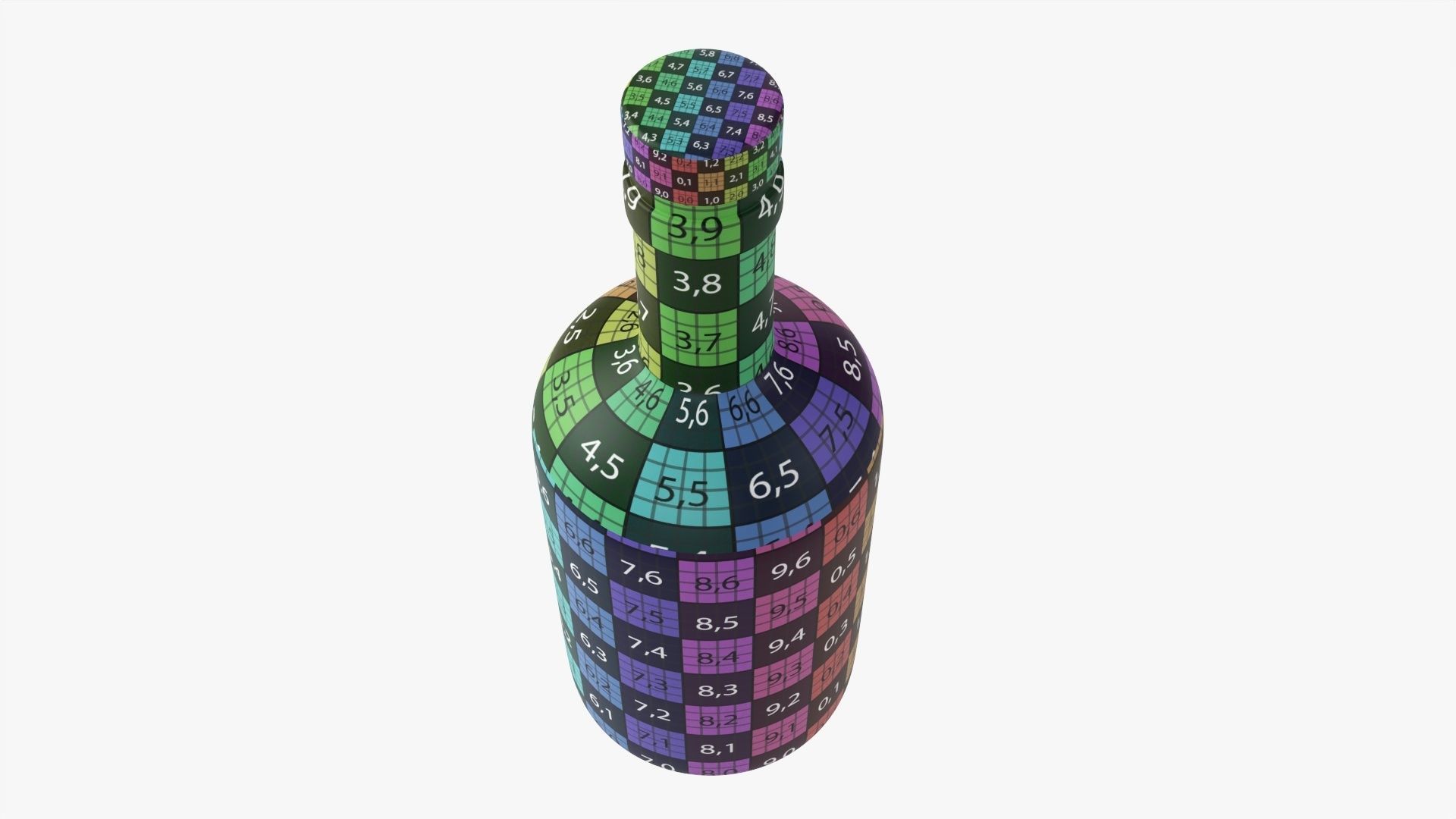 Whiskey bottle 21 3D model_14