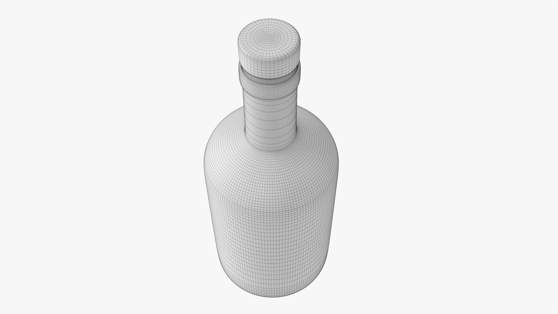 Whiskey bottle 21 3D model_8