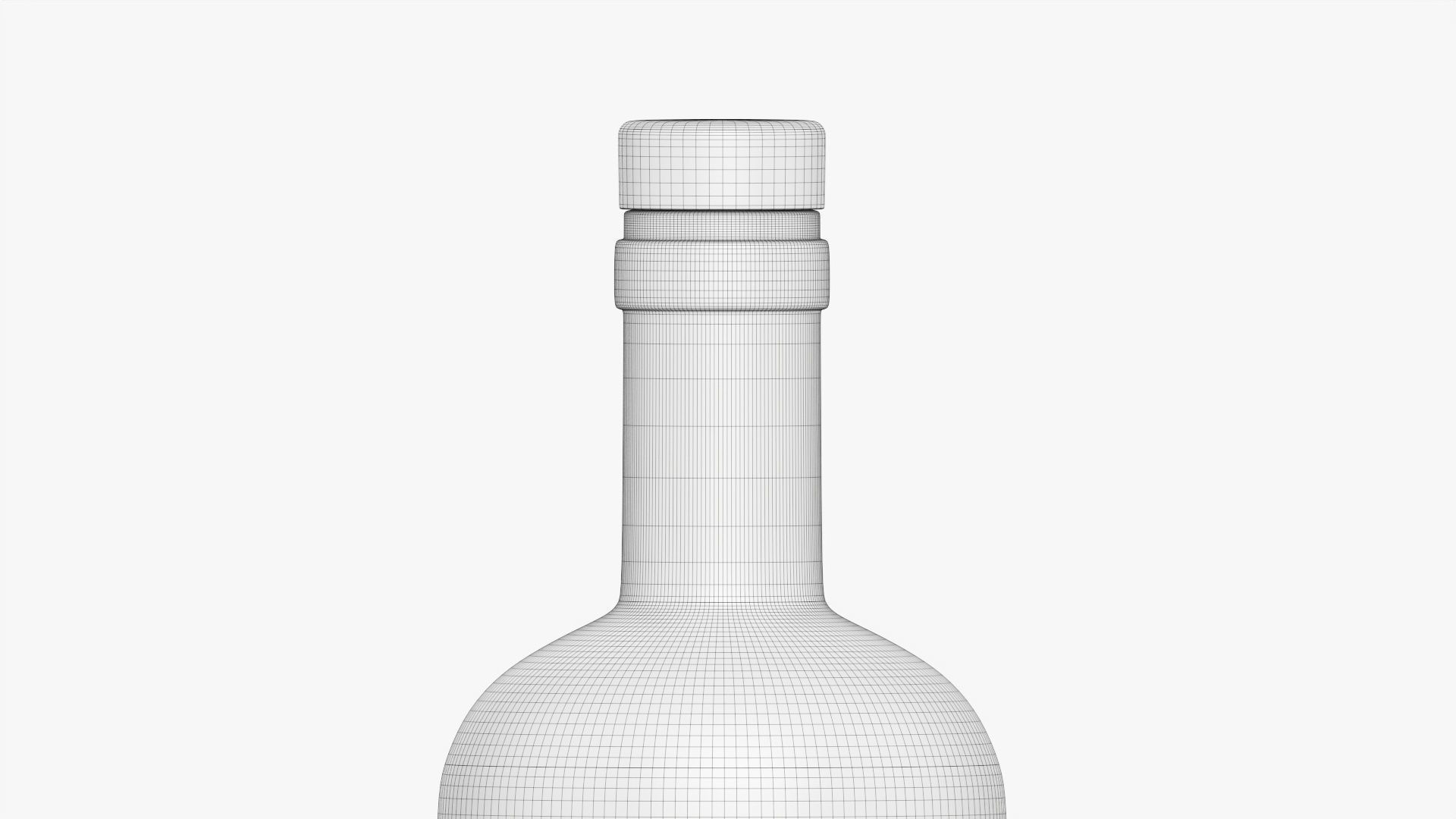 Whiskey bottle 21 3D model_11