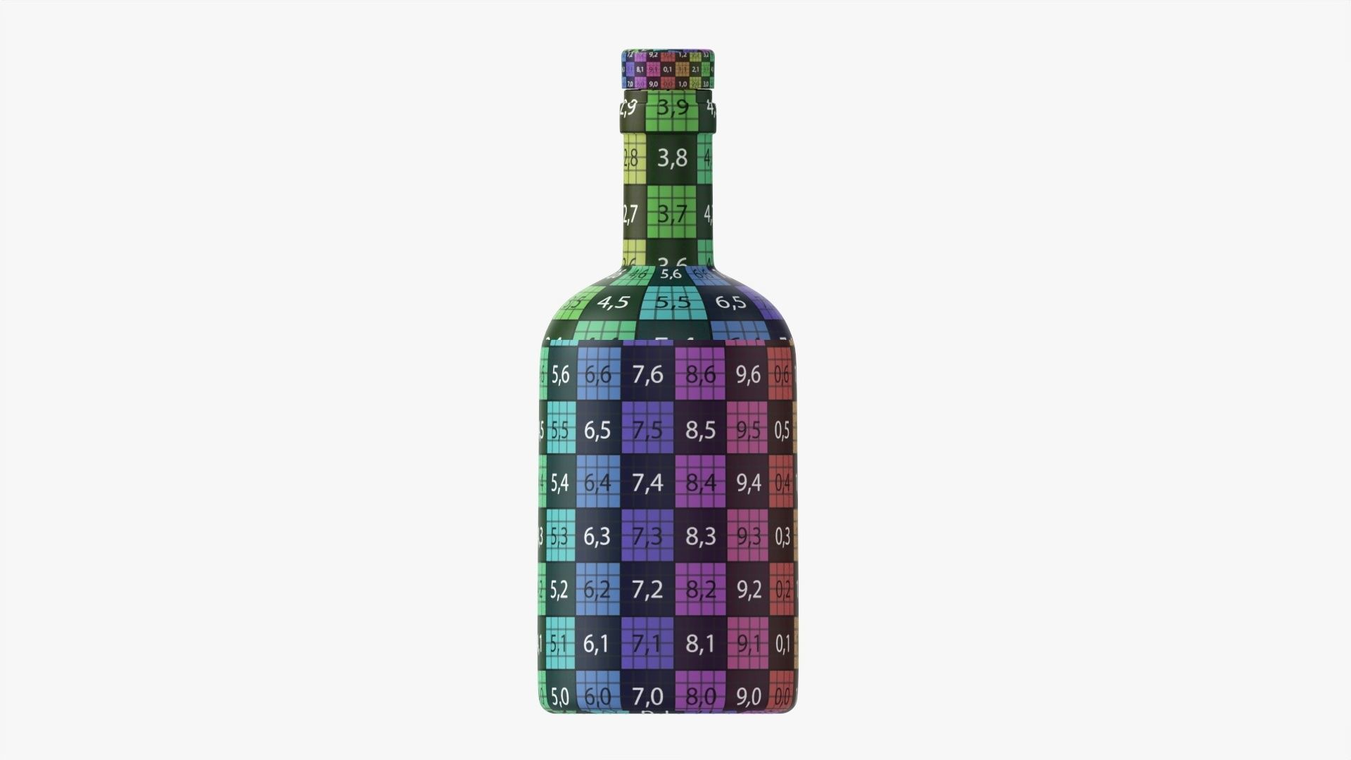 Whiskey bottle 21 3D model_16