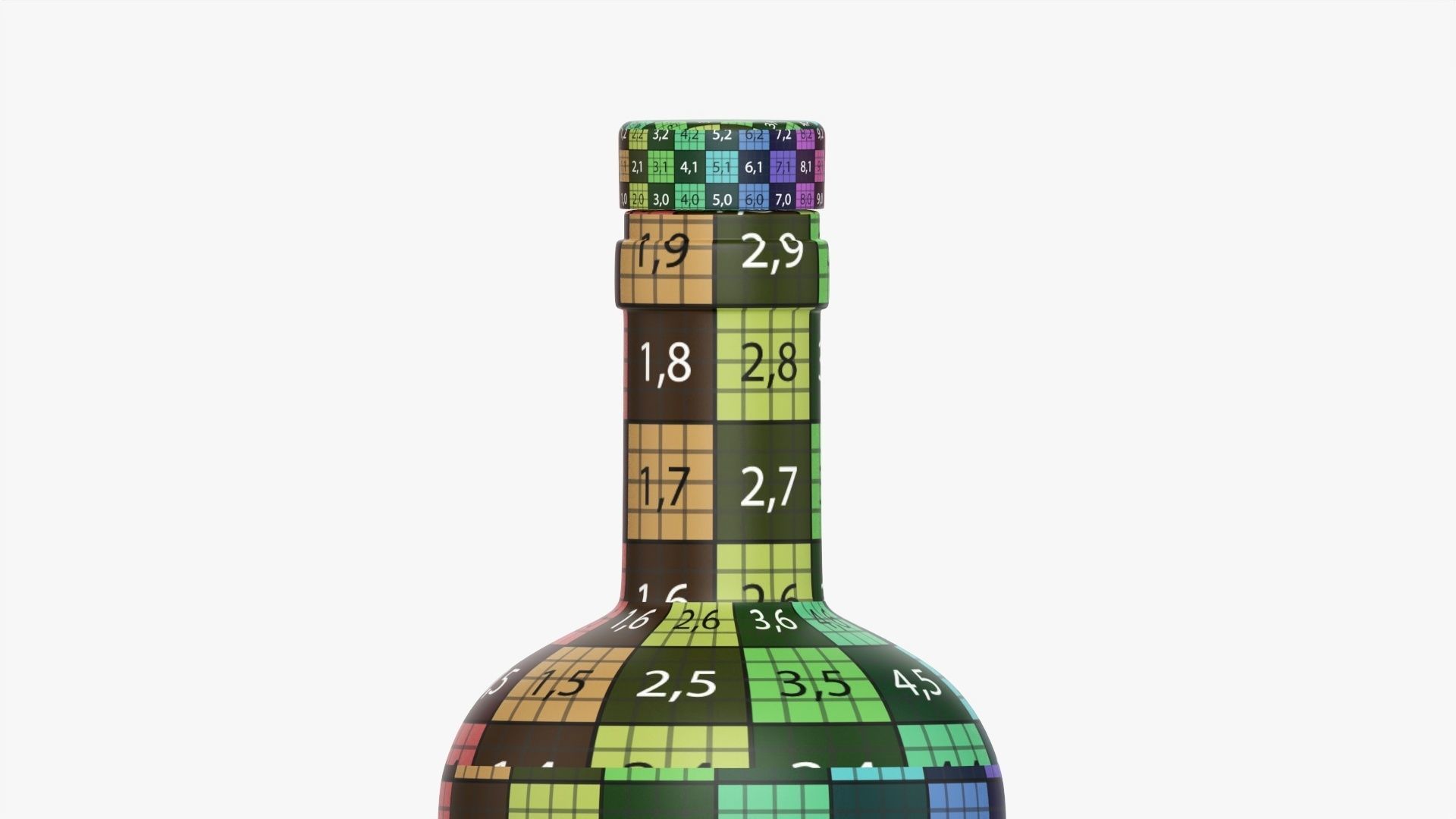 Whiskey bottle 21 3D model_17