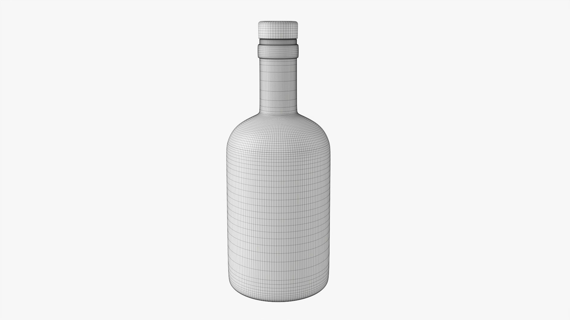 Whiskey bottle 21 3D model_7