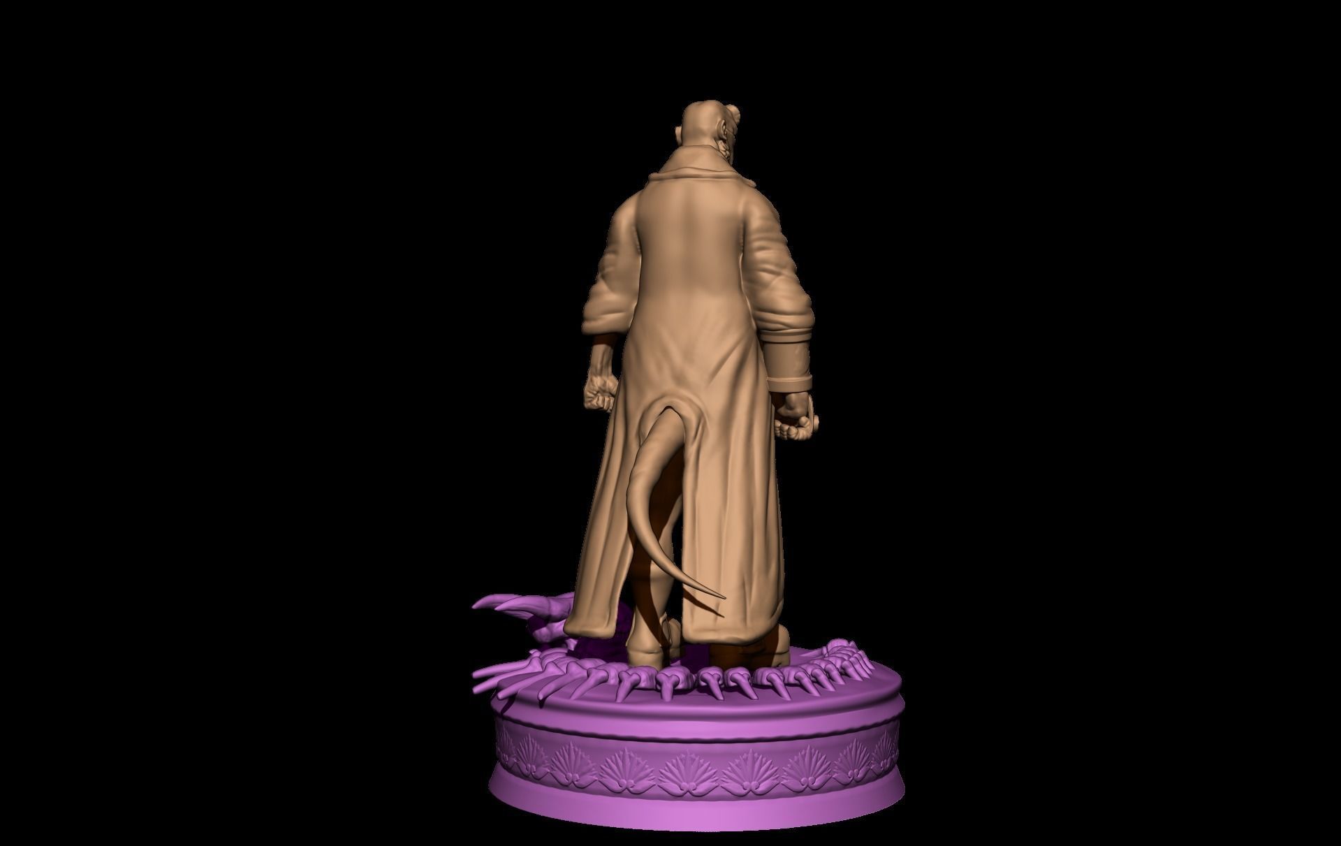 Hellboy Miniature 3D print model_7