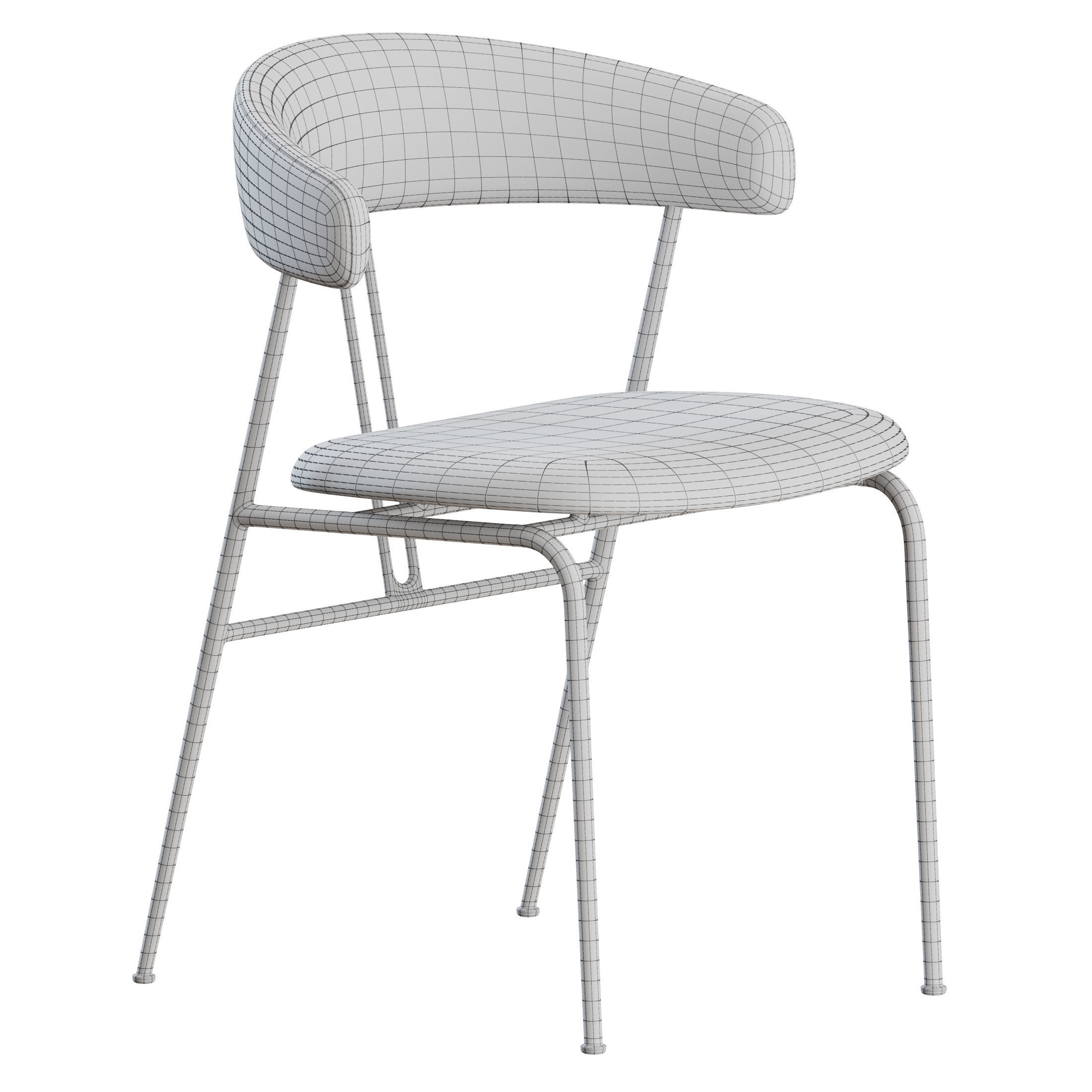 Violin Dinning Set 02 by Gubi 3D model_13