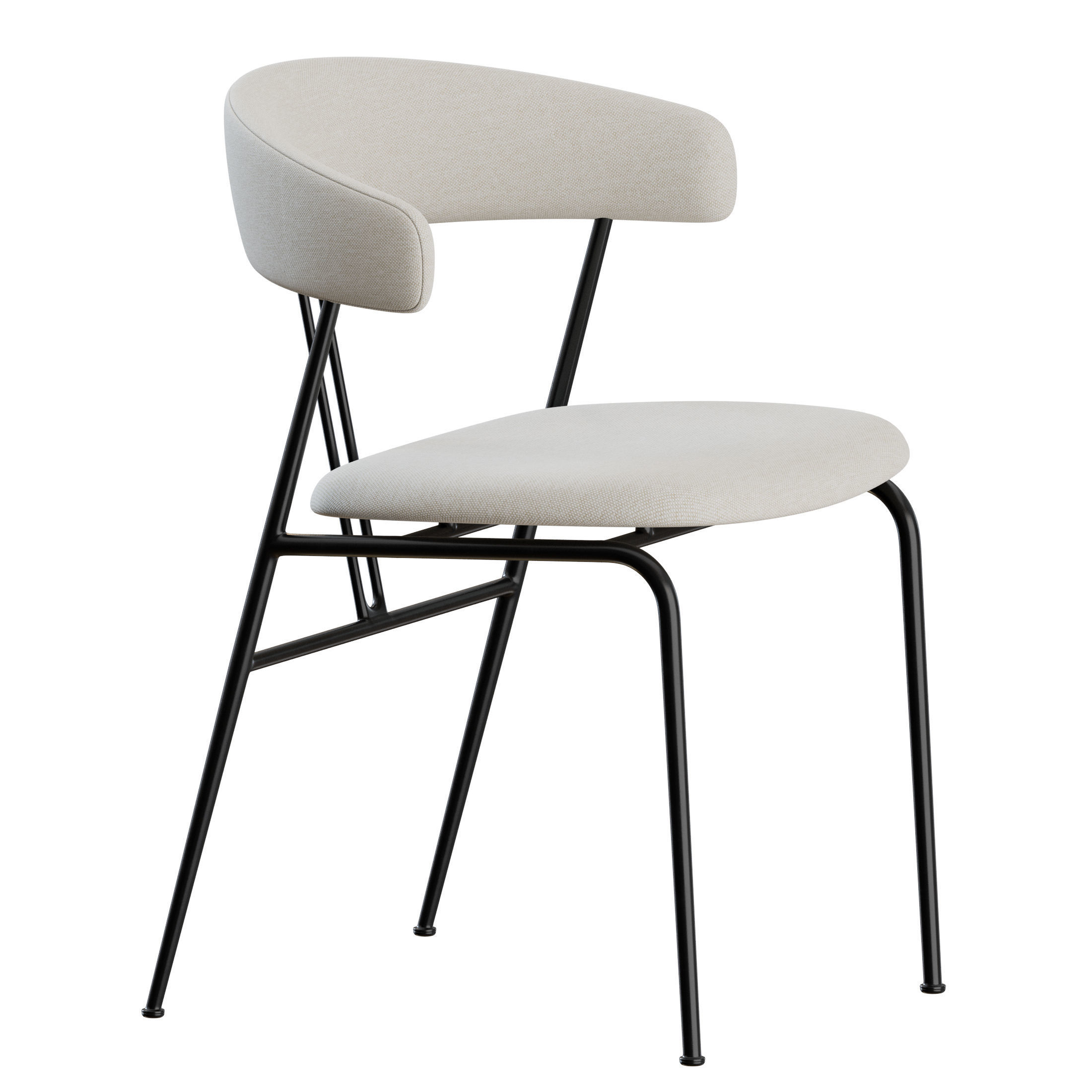 Violin Dinning Set 02 by Gubi 3D model_10