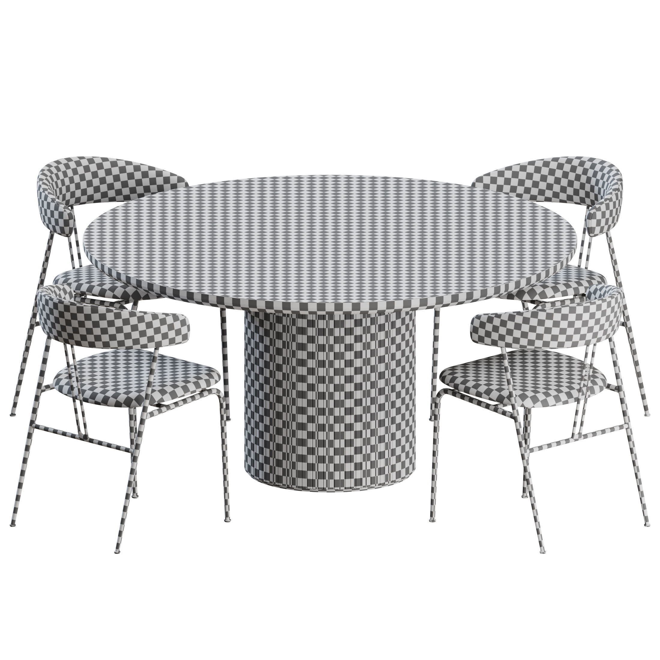 Violin Dinning Set 02 by Gubi 3D model_4