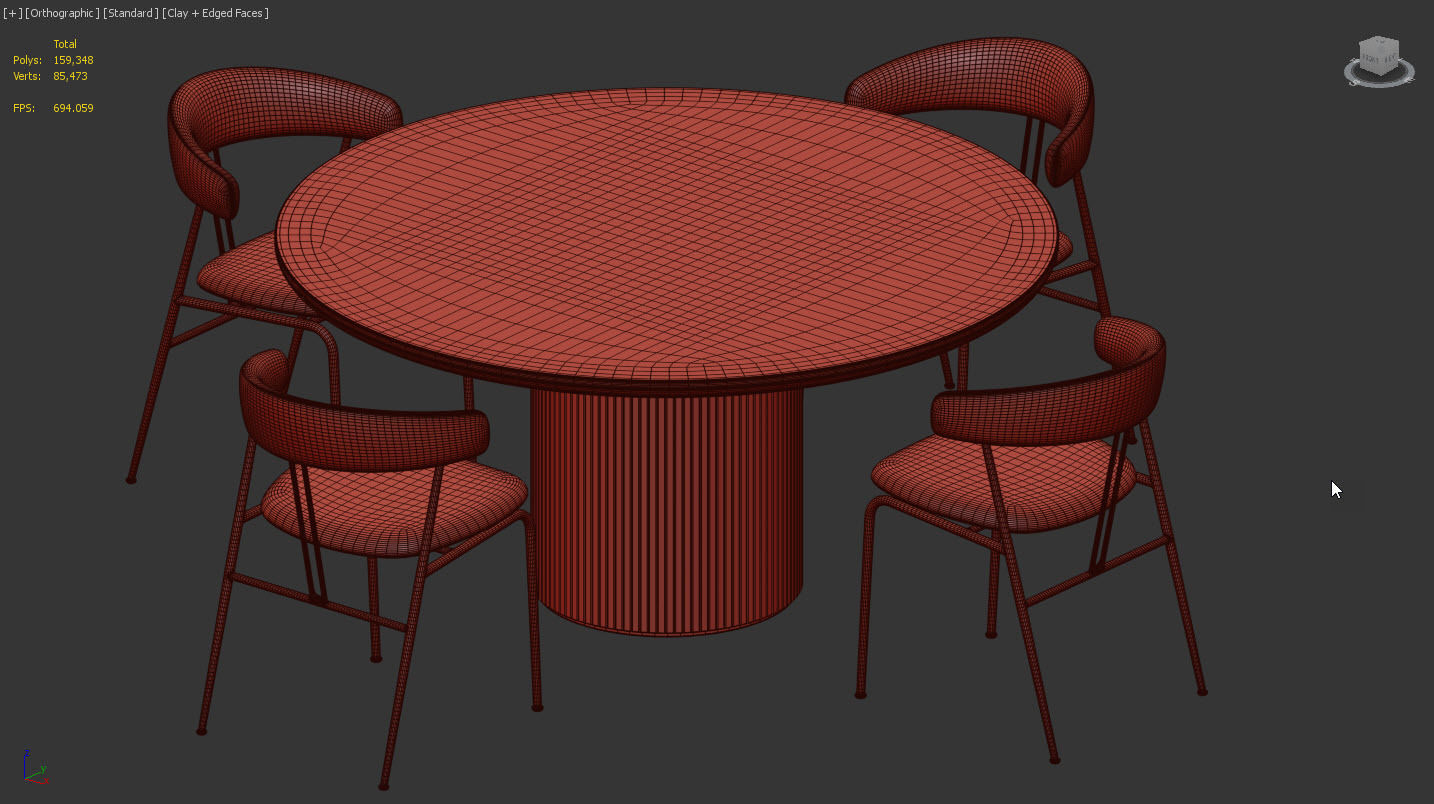 Violin Dinning Set 02 by Gubi 3D model_18