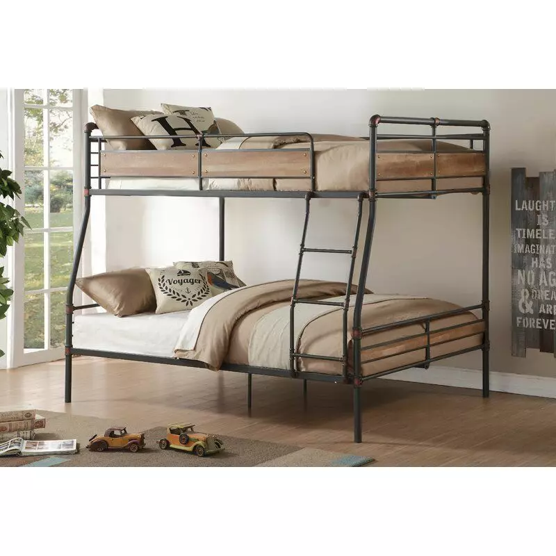 Eloy Full Over Queen Bunk Bed 3D model