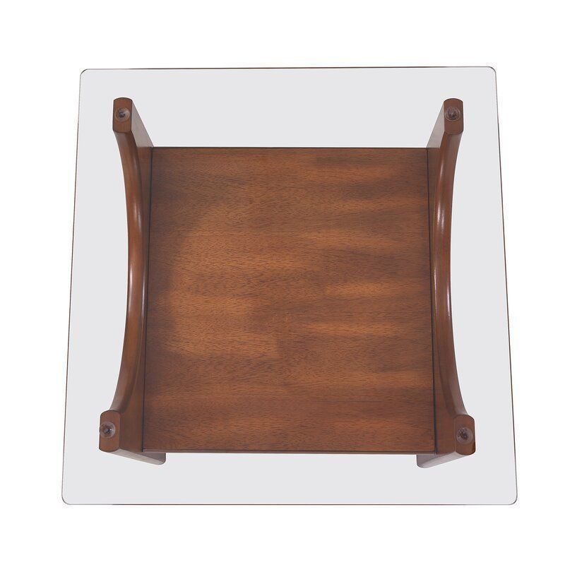 Nasir Glass Top End Table 3D model_9