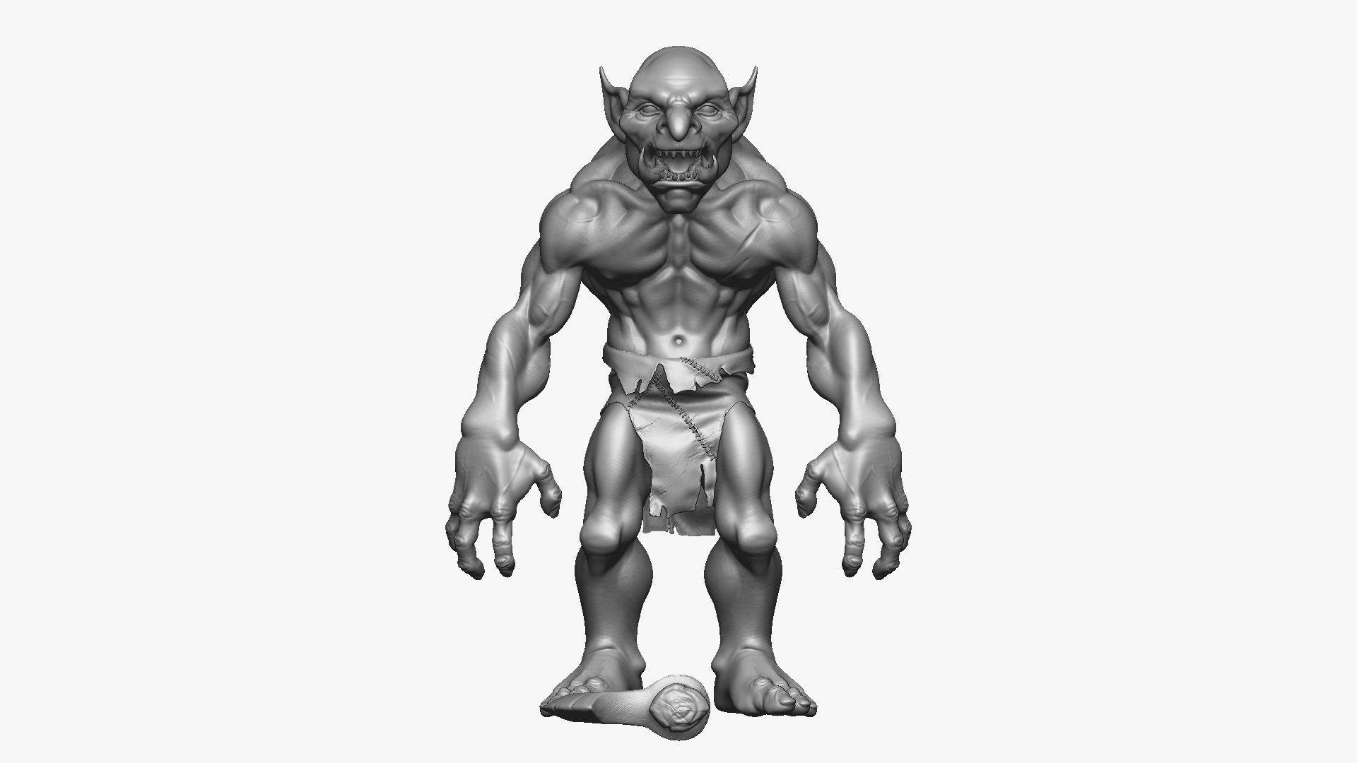 Troll Berserker - Highpoly Zbrush project 3D model_2