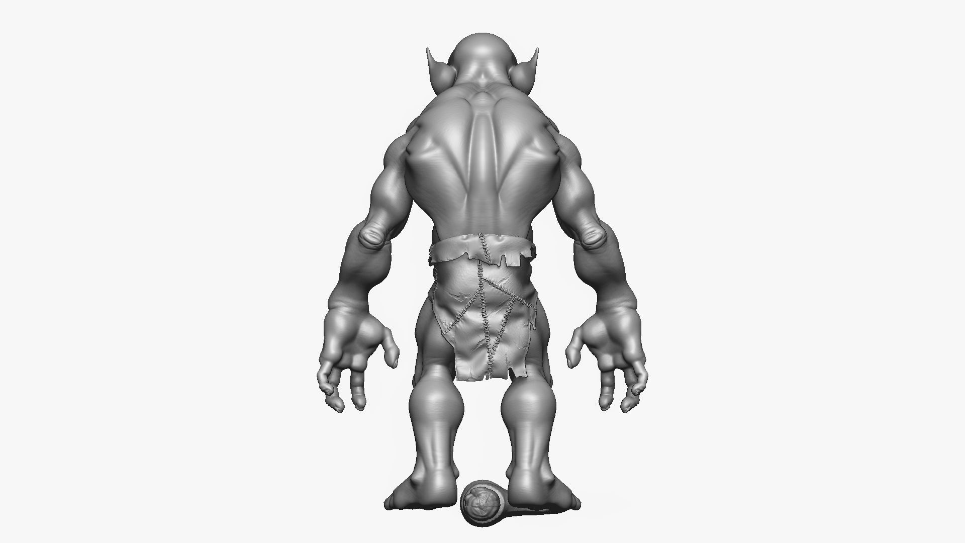 Troll Berserker - Highpoly Zbrush project 3D model_10