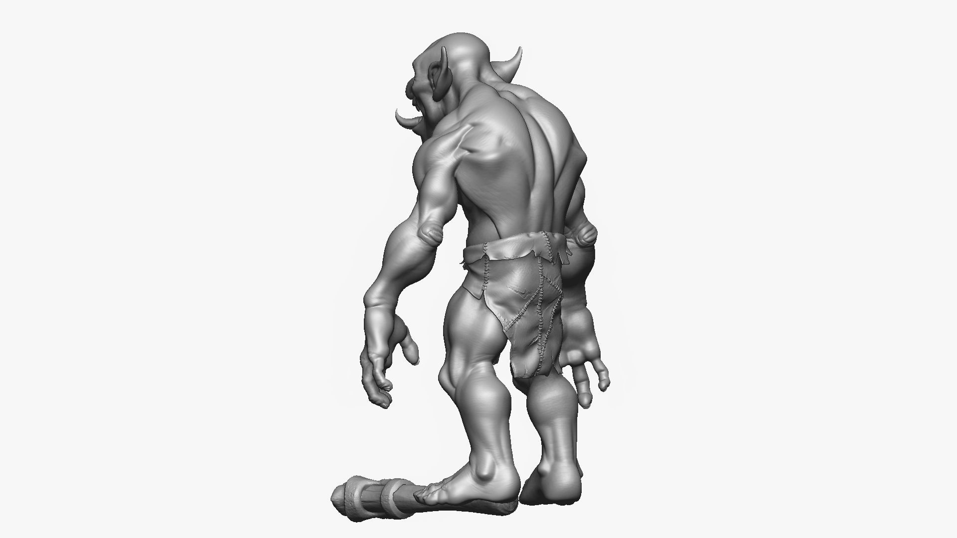 Troll Berserker - Highpoly Zbrush project 3D model_12