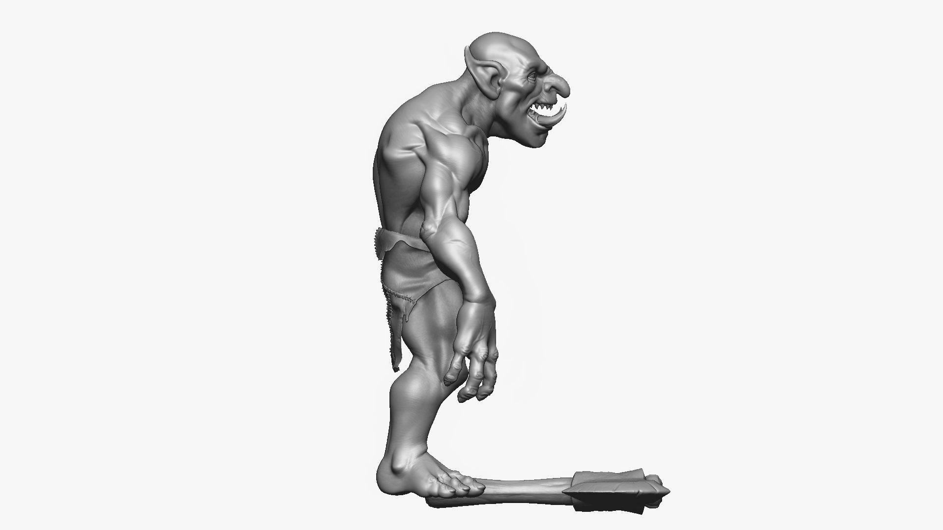 Troll Berserker - Highpoly Zbrush project 3D model_6