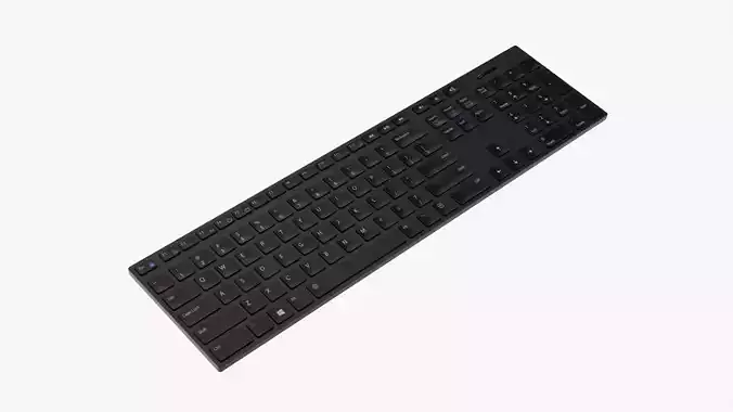 Black wireless keyboard