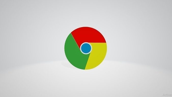 Google Chrome logo 3D print model