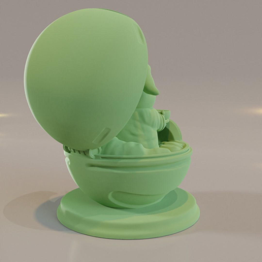 Baby Yoda as a Pokemon 3D print model_3