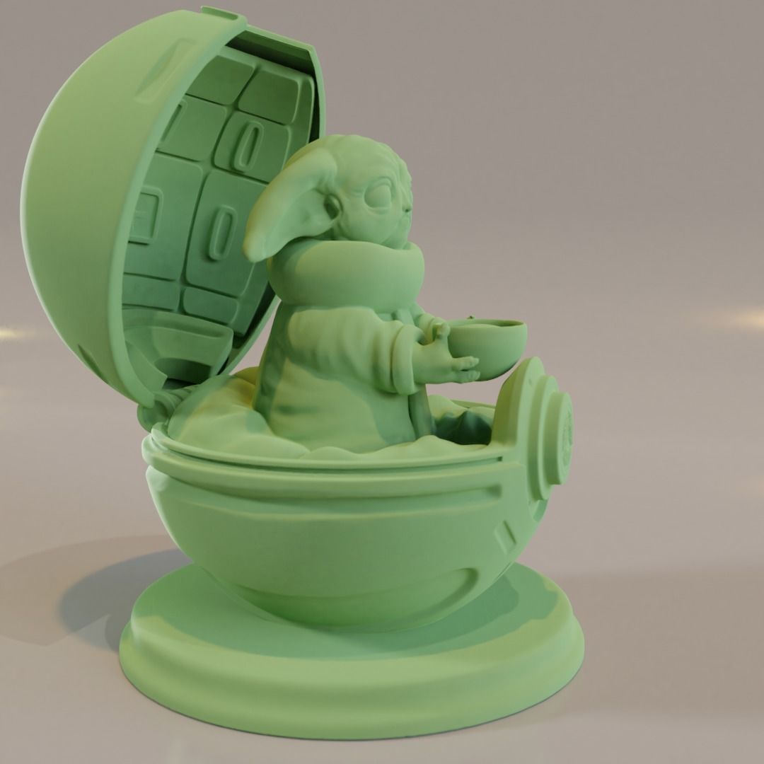 Baby Yoda as a Pokemon 3D print model_2