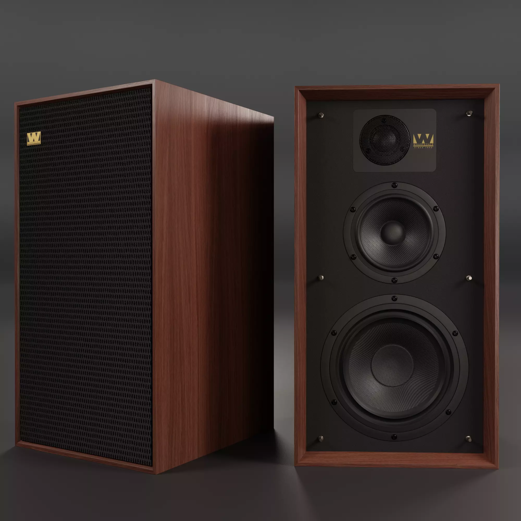 Wharfedale LINTON Heritage Loudspeaker 3D model_0