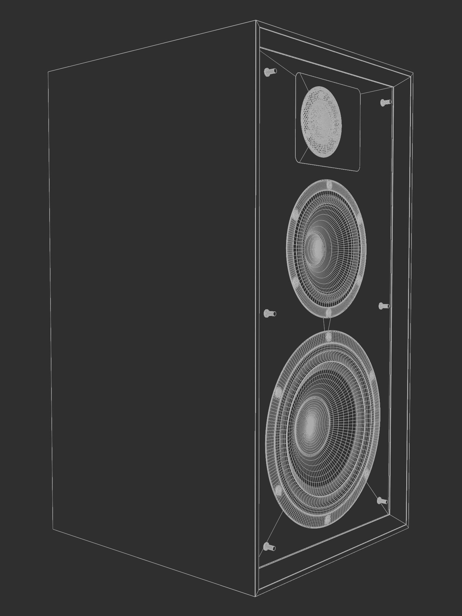 Wharfedale LINTON Heritage Loudspeaker 3D model_19