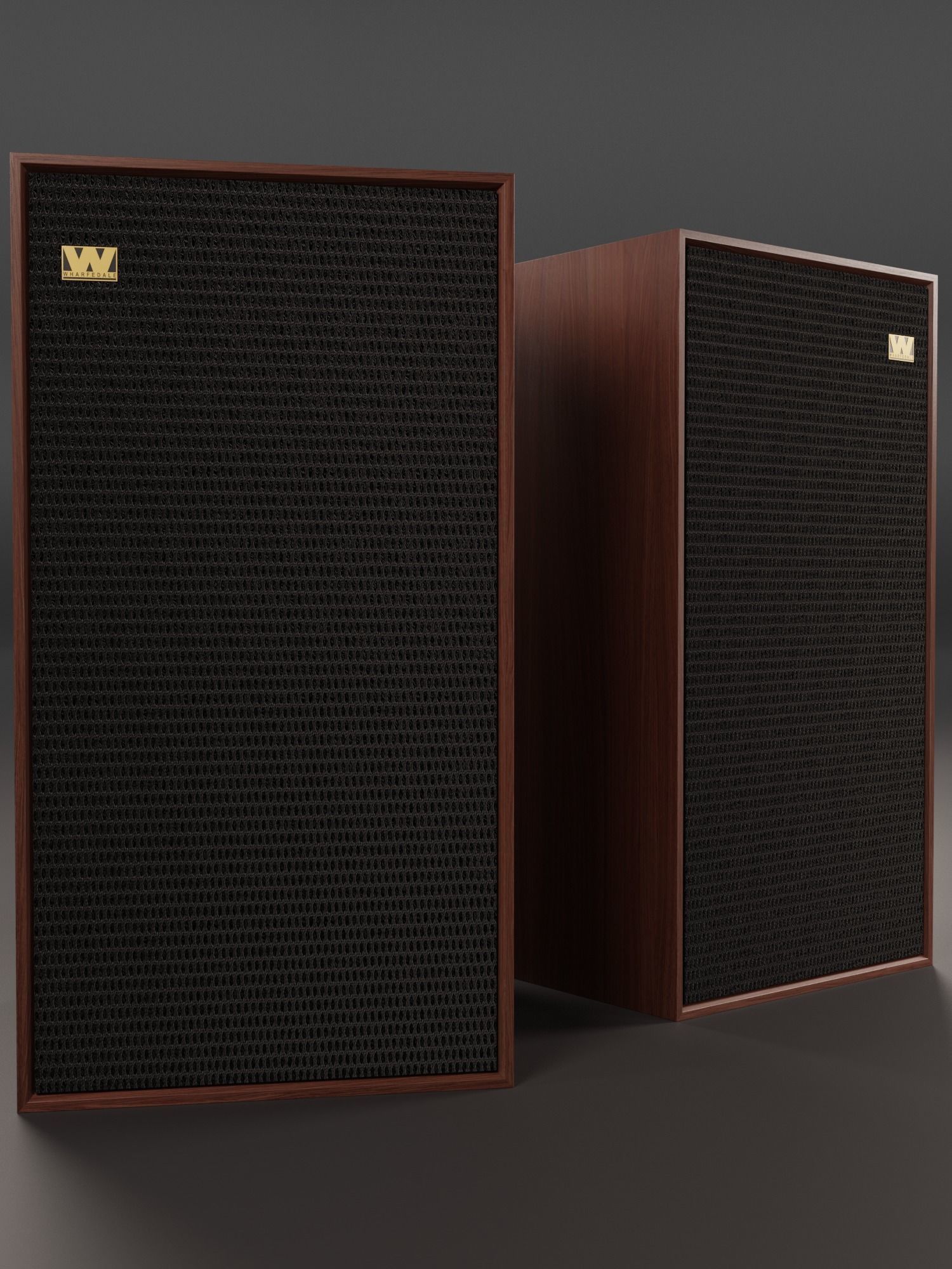 Wharfedale LINTON Heritage Loudspeaker 3D model_6