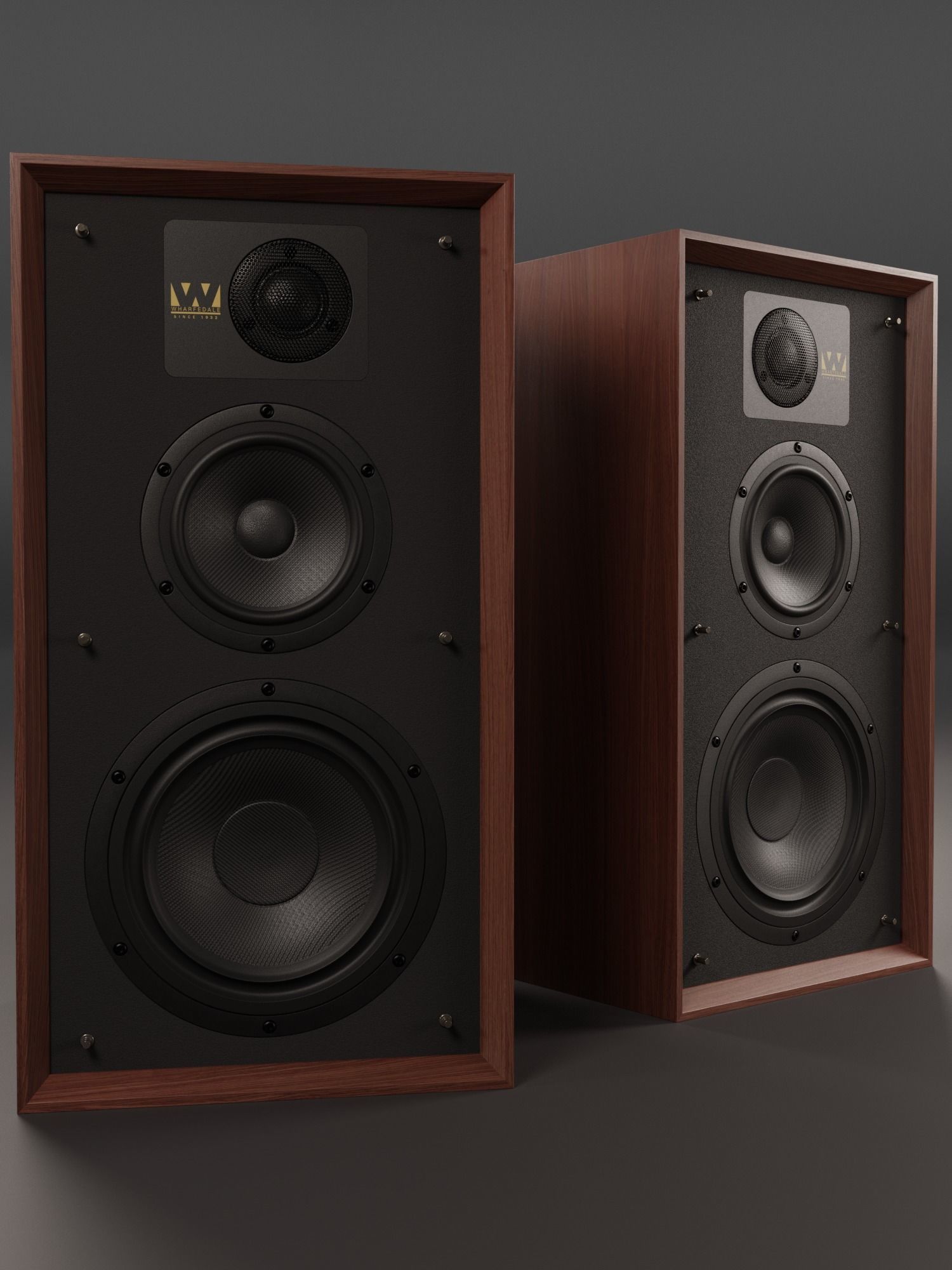 Wharfedale LINTON Heritage Loudspeaker 3D model_7